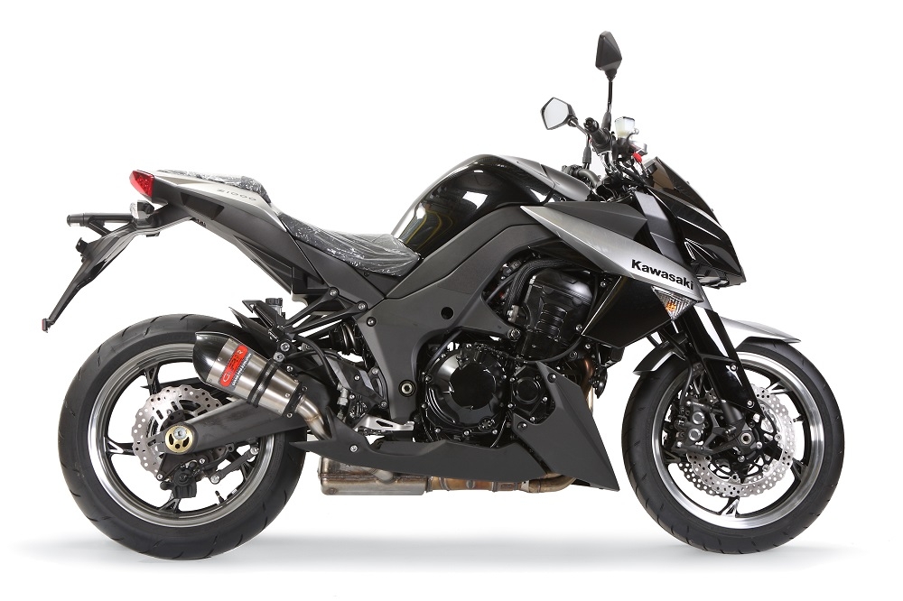 Exhaust compatible with Kawasaki Z 1000 Sx 2017-2020, GP Evo4 Titanium, Dual Homologated legal slip-on exhaust including removable db killers and link pipes 