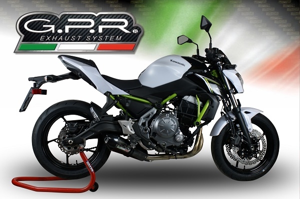 Exhaust compatible with Kawasaki Z 650 650 2023-2024, Gpe Ann. Poppy, full system exhaust legal for UK and non-EU countries including removable db killer 