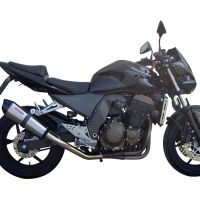 Exhaust compatible with Kawasaki Z 750 - S 2004-2006, Gpe Ann. titanium, Homologated legal slip-on exhaust including removable db killer, link pipe and catalyst 