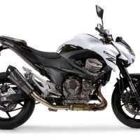 Exhaust compatible with Kawasaki Z 800 2009-2016, Gpe Ann. Poppy, Homologated legal slip-on exhaust including removable db killer and link pipe 