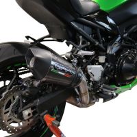 Exhaust compatible with Kawasaki Z 900 E 2017-2020, Gpe Ann. Poppy, Homologated legal slip-on exhaust including removable db killer and link pipe 