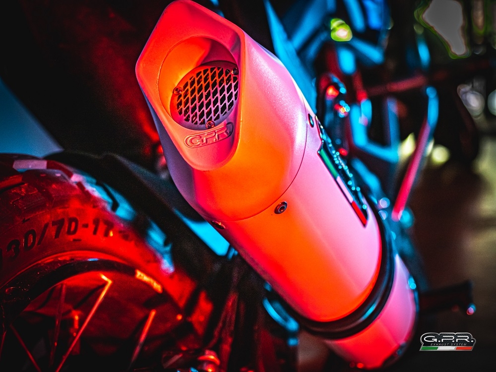 Exhaust compatible with Zontes Zt 125 G1 - U - U1 - Z2 2020-2024, Albus Evo4, Homologated legal full system exhaust, including removable db killer and catalyst 