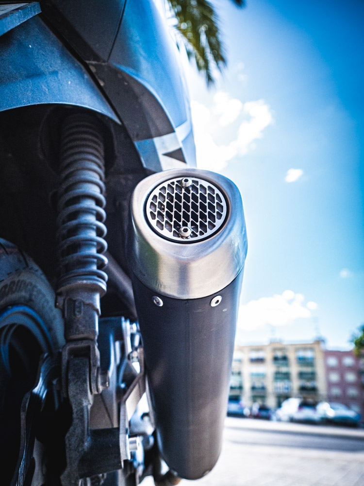Exhaust compatible with Suzuki Burgman Uh 125 2014-2016, Evo4 Road, Homologated legal full system exhaust, including removable db killer and catalyst 