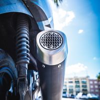 Exhaust compatible with Suzuki Burgman Uh 125 2014-2016, Evo4 Road, Homologated legal full system exhaust, including removable db killer and catalyst 