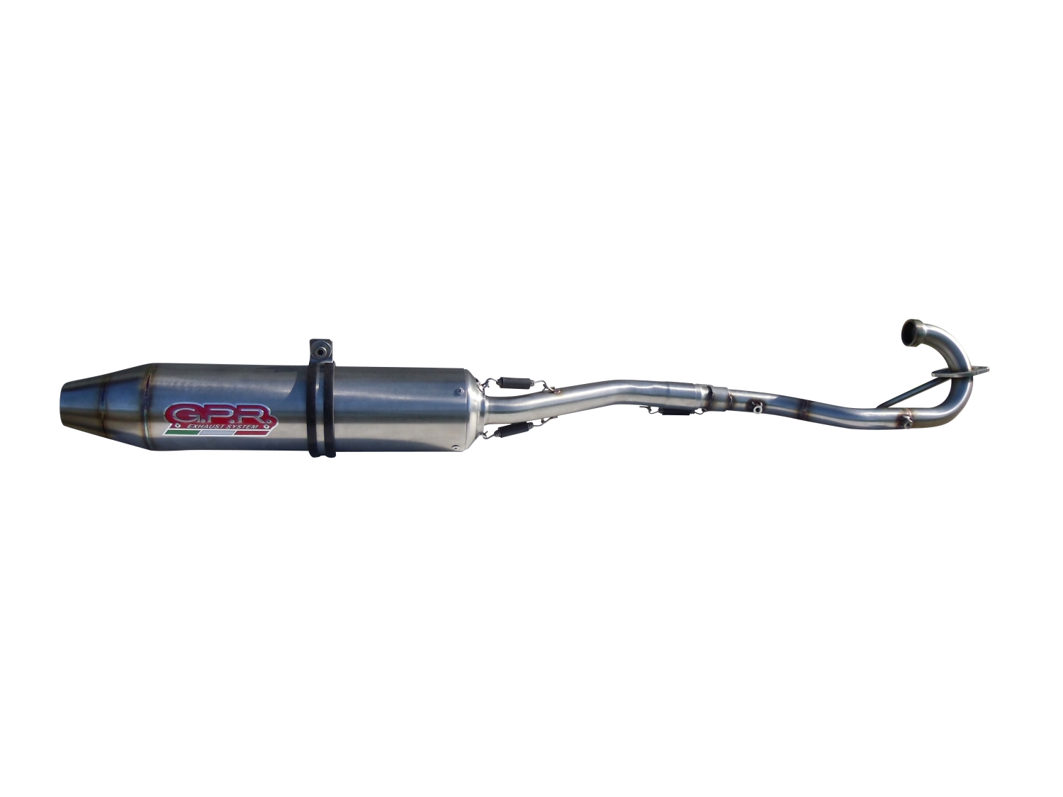 Exhaust compatible with Adly 320 S 2005-2021, Deeptone Atv, Homologated legal full system exhaust, including removable db killer 