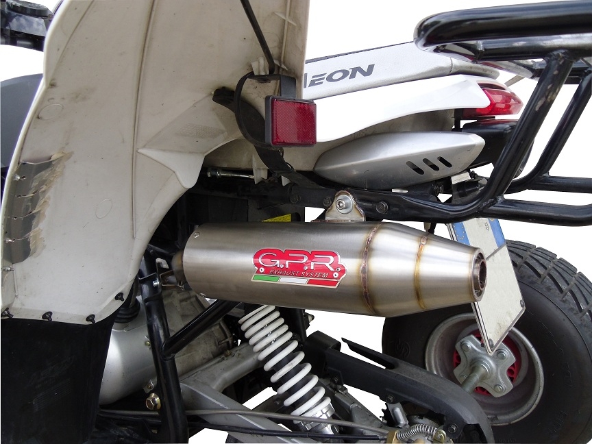 Exhaust compatible with Access SP250-SP300 Speed 2005-2021, Deeptone Atv, Homologated legal full system exhaust, including removable db killer 
