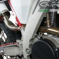 Exhaust compatible with Ajp PR 5 2015-2018, Albus Ceramic, Homologated legal slip-on exhaust including removable db killer and link pipe 