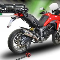 Exhaust compatible with Ducati Multistrada 950 2017-2020, Gpe Ann. Titanium, Mid-full system exhaust legal for UK and non-EU markets including removable db killer 
