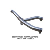Exhaust compatible with Kawasaki ZX-10R 2008-2009, Decatalizzatore, Decat pipe 