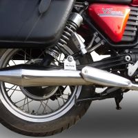 Exhaust compatible with Bmw R 100 Gs 1987-1996, Vintacone, Homologated legal slip-on exhaust including removable db killer and link pipe 