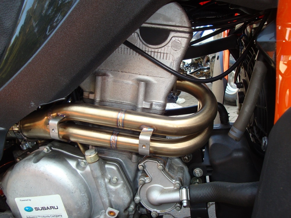 Exhaust compatible with Adly 500 Hurricane S 2005-2021, Deeptone Atv, Homologated legal full system exhaust, including removable db killer 
