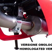 Exhaust compatible with Aprilia RS 4 125 2011-2016, Deeptone Inox, Homologated legal full system exhaust, including removable db killer and catalyst 