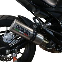 Exhaust compatible with Benelli 502 C 2021-2024, M3 Inox , Homologated legal slip-on exhaust including removable db killer and link pipe 