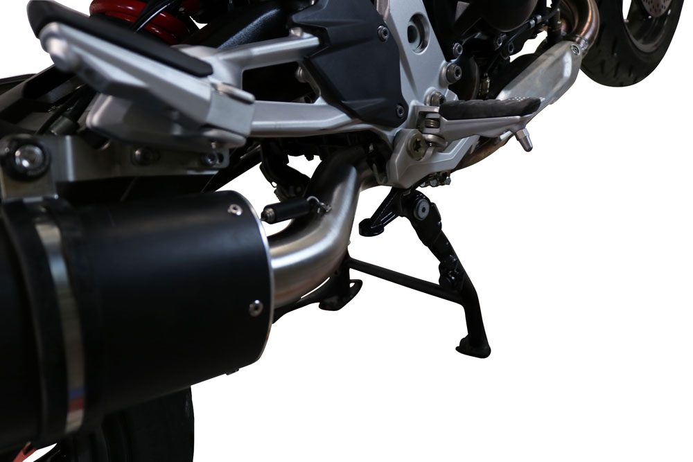 Exhaust compatible with Bmw F 900 XR-R 2020-2025, Furore Evo4 Poppy, Homologated legal slip-on exhaust including removable db killer and link pipe 