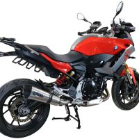 Exhaust compatible with Bmw F 900 XR-R 2020-2025, GP Evo4 Titanium, Homologated legal slip-on exhaust including removable db killer and link pipe 