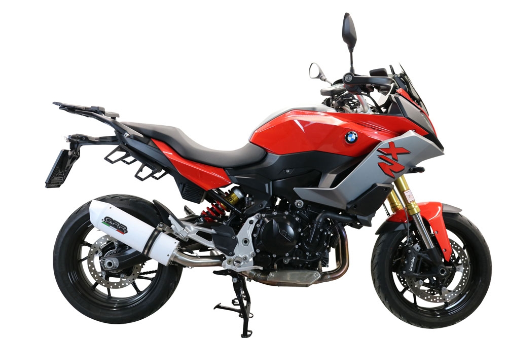 Exhaust compatible with Bmw F 900 XR-R 2020-2025, Albus Evo4, Homologated legal slip-on exhaust including removable db killer and link pipe 