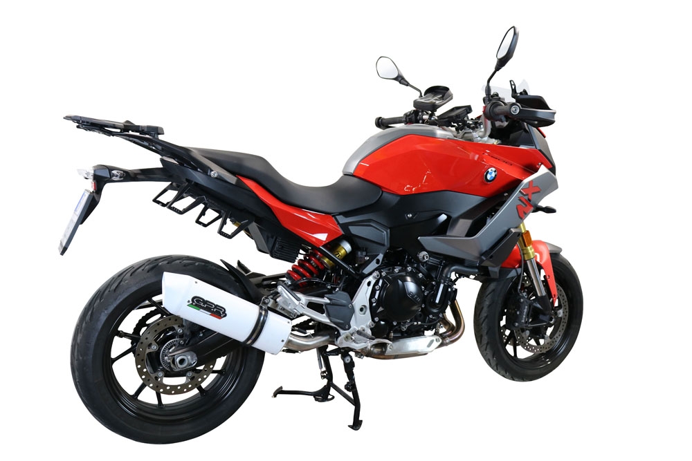 Exhaust compatible with Bmw F 900 XR-R 2020-2025, Albus Evo4, Homologated legal slip-on exhaust including removable db killer and link pipe 