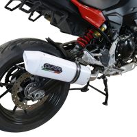 Exhaust compatible with Bmw F 900 XR-R 2020-2025, Albus Evo4, Homologated legal slip-on exhaust including removable db killer and link pipe 