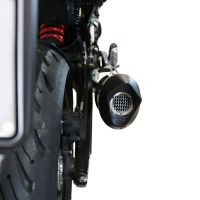Exhaust compatible with Bmw F 900 XR-R 2020-2025, Furore Evo4 Nero, Homologated legal slip-on exhaust including removable db killer and link pipe 
