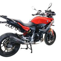 Exhaust compatible with Bmw F 900 XR-R 2020-2025, GP Evo4 Poppy, Homologated legal slip-on exhaust including removable db killer and link pipe 