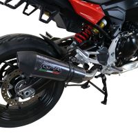 Exhaust compatible with Bmw F 900 XR-R 2020-2025, GP Evo4 Poppy, Homologated legal slip-on exhaust including removable db killer and link pipe 