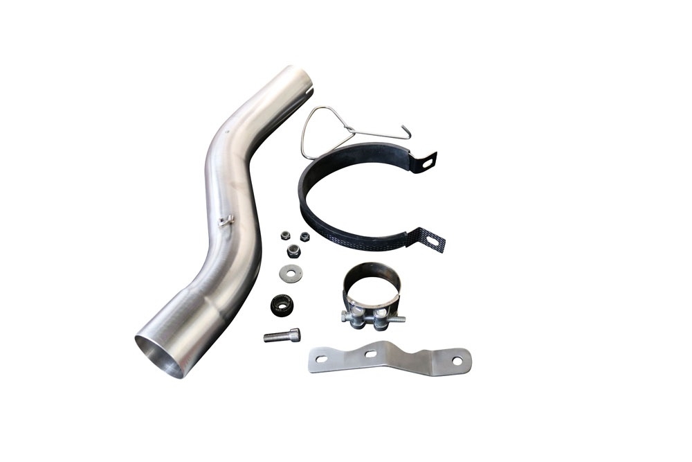 Exhaust compatible with Bmw F 900 XR-R 2020-2025, GP Evo4 Poppy, Homologated legal slip-on exhaust including removable db killer and link pipe 