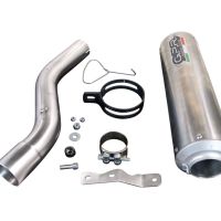 GPR exhaust compatible with  Bmw F 900 XR-R 2020-2024, M3 Inox , Homologated legal slip-on exhaust including removable db killer and link pipe 