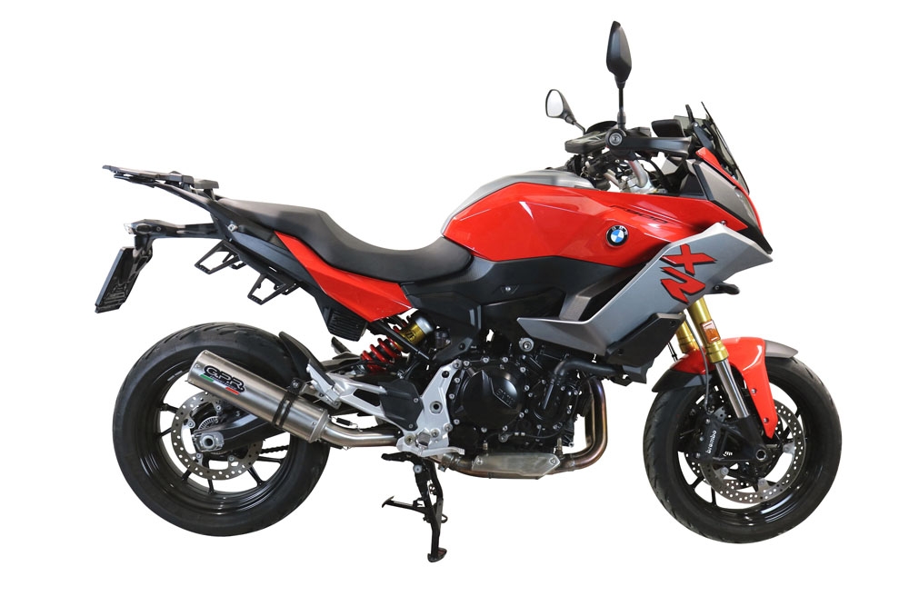 GPR exhaust compatible with  Bmw F 900 XR-R 2020-2024, M3 Inox , Homologated legal slip-on exhaust including removable db killer and link pipe 