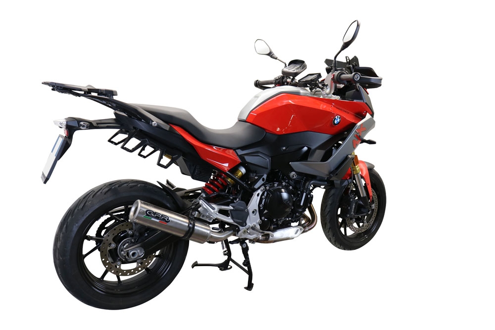 GPR exhaust compatible with  Bmw F 900 XR-R 2020-2024, M3 Inox , Homologated legal slip-on exhaust including removable db killer and link pipe 