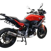 GPR exhaust compatible with  Bmw F 900 XR-R 2020-2024, M3 Inox , Homologated legal slip-on exhaust including removable db killer and link pipe 