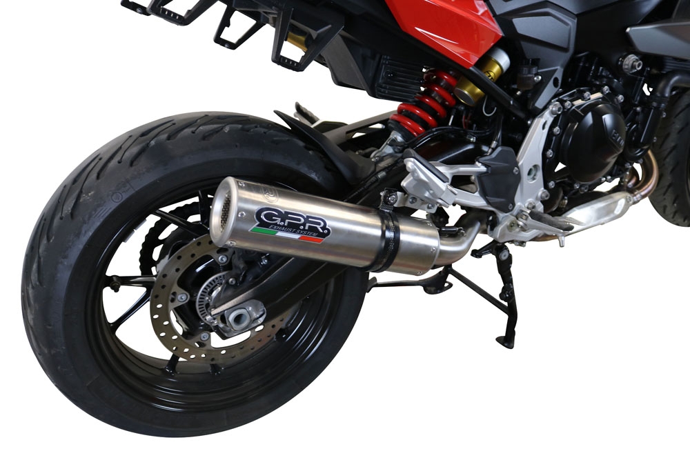 GPR exhaust compatible with  Bmw F 900 XR-R 2020-2024, M3 Inox , Homologated legal slip-on exhaust including removable db killer and link pipe 