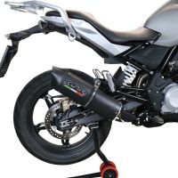 Exhaust compatible with Bmw G 310 Gs 2017-2021, Furore Evo4 Nero, full system exhaust legal for UK and non-EU countries including removable db killer 