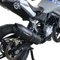 Exhaust compatible with Bmw G 310 Gs 2017-2021, Furore Evo4 Nero, full system exhaust legal for UK and non-EU countries including removable db killer 