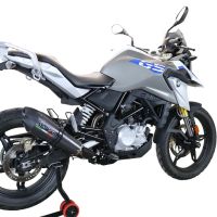 Exhaust compatible with Bmw G 310 Gs 2017-2021, GP Evo4 Poppy, Homologated legal full system exhaust, including removable db killer and catalyst 