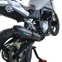 Exhaust compatible with Bmw G 310 Gs 2017-2021, GP Evo4 Poppy, Homologated legal full system exhaust, including removable db killer and catalyst 