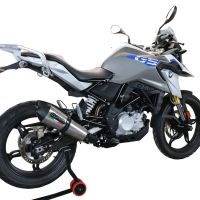 Exhaust compatible with Bmw G 310 Gs 2017-2021, GP Evo4 Titanium, Homologated legal full system exhaust, including removable db killer and catalyst 