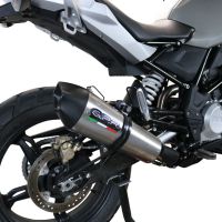 Exhaust compatible with Bmw G 310 Gs 2017-2021, GP Evo4 Titanium, Homologated legal full system exhaust, including removable db killer and catalyst 