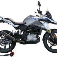 Exhaust compatible with Bmw G 310 Gs 2022-2024, M3 Black Titanium, Homologated legal full system exhaust, including removable db killer and catalyst 