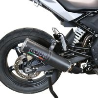Exhaust compatible with Bmw G 310 Gs 2022-2024, M3 Black Titanium, Homologated legal full system exhaust, including removable db killer and catalyst 