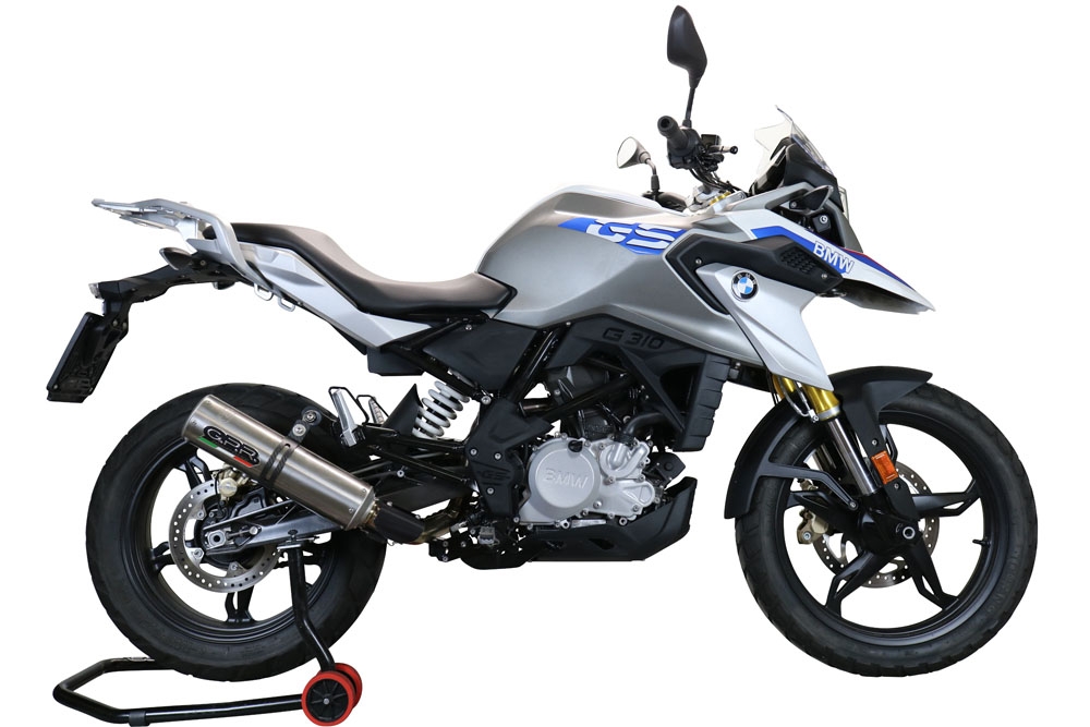 GPR exhaust compatible with  Bmw G 310 Gs 2022-2024, M3 Inox , Homologated legal full system exhaust, including removable db killer and catalyst 