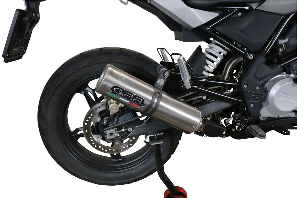 GPR exhaust compatible with  Bmw G 310 Gs 2022-2024, M3 Inox , Homologated legal full system exhaust, including removable db killer and catalyst 