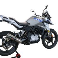 Exhaust compatible with Bmw G 310 Gs 2017-2021, M3 Titanium Natural, Homologated legal full system exhaust, including removable db killer and catalyst 