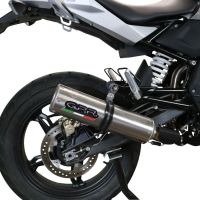 Exhaust compatible with Bmw G 310 Gs 2017-2021, M3 Titanium Natural, Homologated legal full system exhaust, including removable db killer and catalyst 
