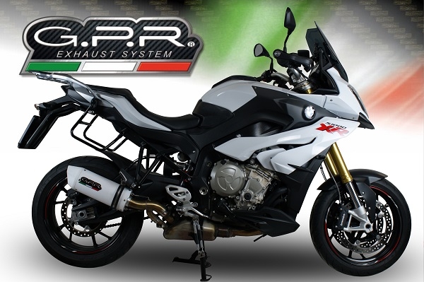 Exhaust compatible with Bmw S 1000 XR -M 2017-2019, Albus Evo4, Homologated legal slip-on exhaust including removable db killer and link pipe 