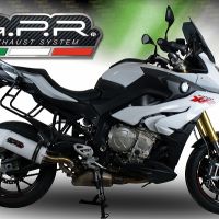 Exhaust compatible with Bmw S 1000 XR -M 2017-2019, Albus Evo4, Homologated legal slip-on exhaust including removable db killer and link pipe 