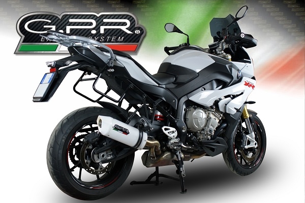 Exhaust compatible with Bmw S 1000 XR -M 2017-2019, Albus Evo4, Homologated legal slip-on exhaust including removable db killer and link pipe 