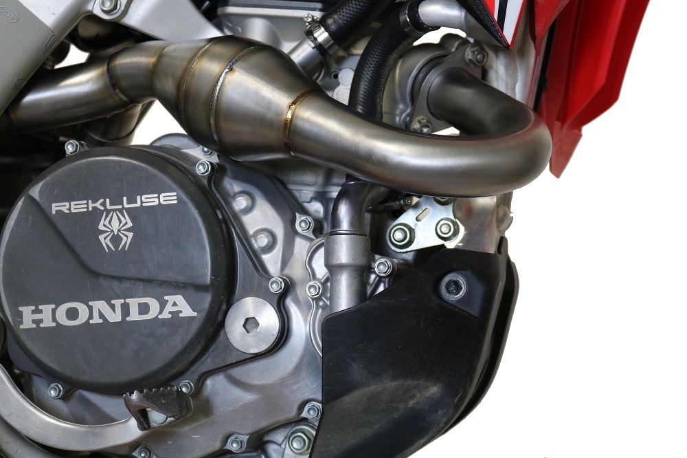 Exhaust compatible with Honda Crf 450 R-RX 2020-2020, Pentacross FULL Titanium, Racing full system exhaust, including dual silencers, removable db killers/spark arrestors 