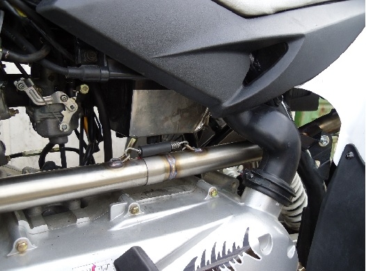 Exhaust compatible with Access SP250-SP300 Speed 2005-2021, Deeptone Atv, Homologated legal full system exhaust, including removable db killer 