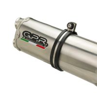 Exhaust compatible with Bmw R 1200 Gs -Adventure 2005-2009, Dual Inox, Homologated legal slip-on exhaust including removable db killer and link pipe 