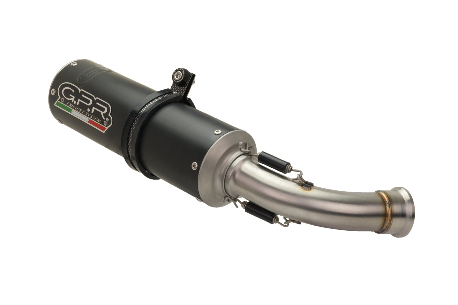 Exhaust compatible with Yamaha Mt 125 2021-2025, M3 Black Titanium, full system exhaust legal for UK and non-EU countries including removable db killer 